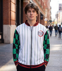 π πΈ Demon Slayer Tanjiro Inspired Bomber Jacket
