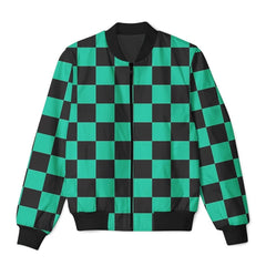 π’ Tanjiro Kamado Checkered Bomber Jacket