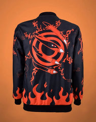 ๐ฅ Naruto Nine-Tails Flame Bomber Jacket