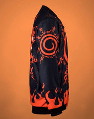 ๐ฅ Naruto Nine-Tails Flame Bomber Jacket