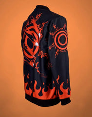 ๐ฅ Naruto Nine-Tails Flame Bomber Jacket