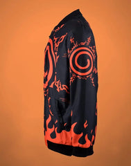 ๐ฅ Naruto Nine-Tails Flame Bomber Jacket