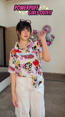The Powerpuff Girls print shirt