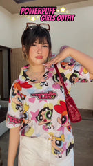 The Powerpuff Girls print shirt