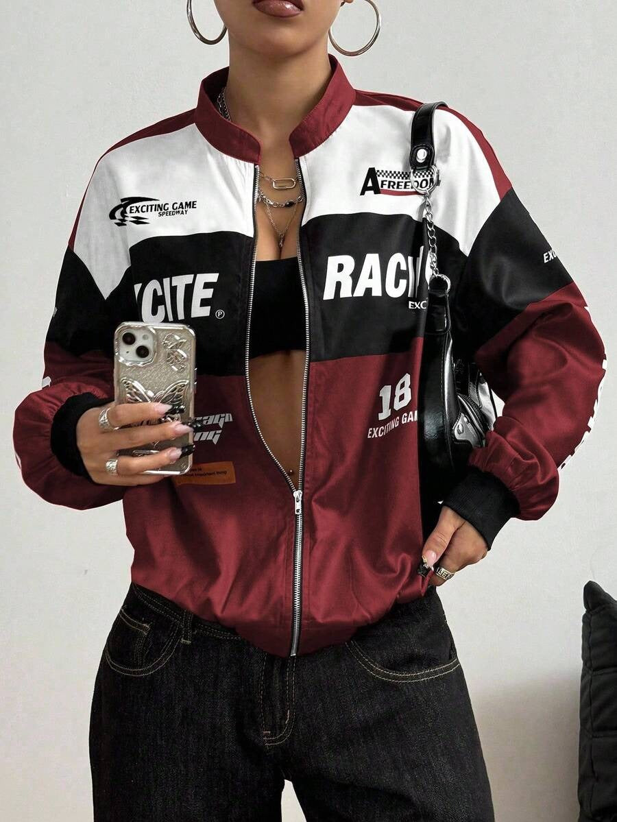 SpeedFlare Racing Fleece Zipper – Maroon