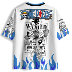 🔥 Monkey D. Luffy Gear 5 Jersey – Flame Awakening Edition