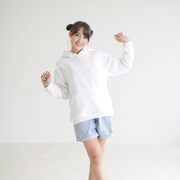 Unisex Plain White Hoodie