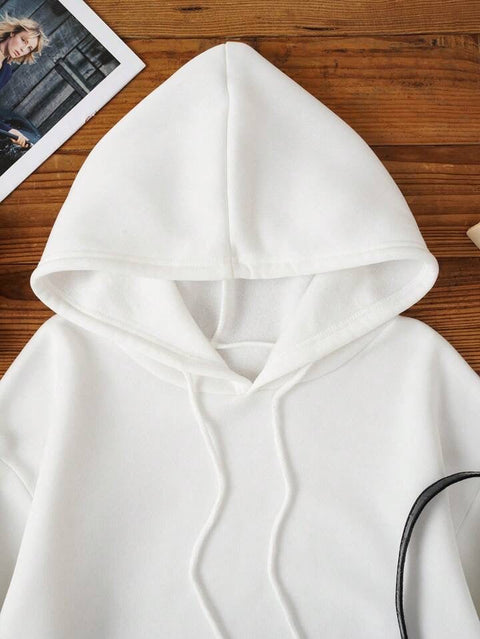 Unisex Plain White Hoodie