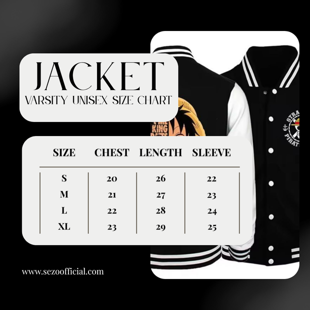 Captain Luffy Classic Varsity Jacket 🖤