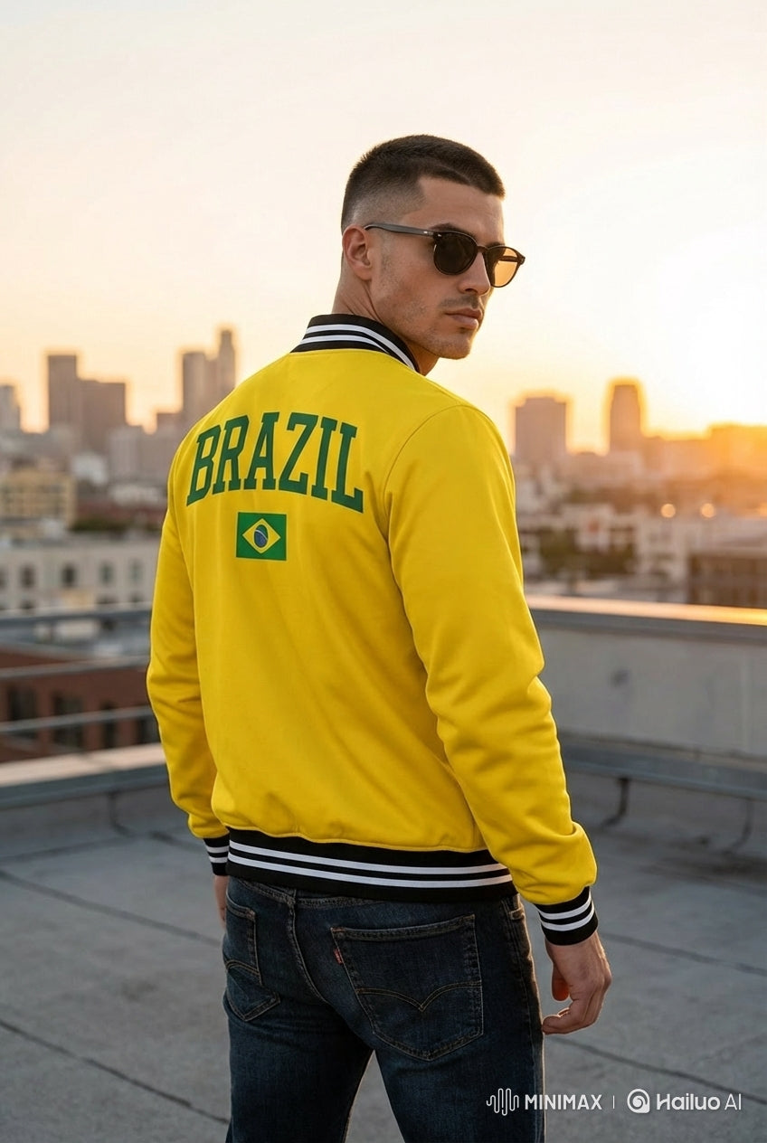 Brazil Classic Varsity Bomber