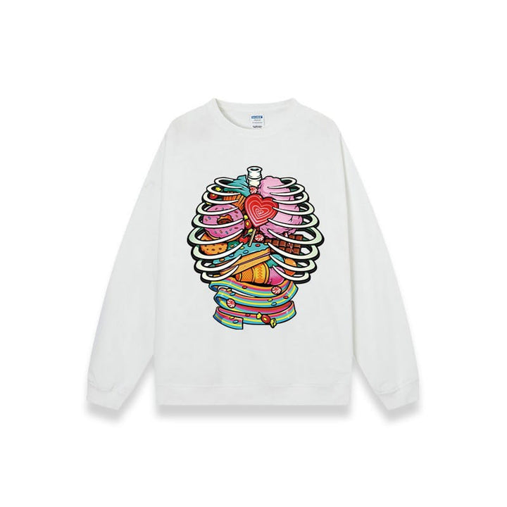 Bones & Sweets Sweatshirt 💀🌈🍬
