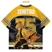 Demon Slayer Legacy – Zenitsu Over Sized Mesh Jersey