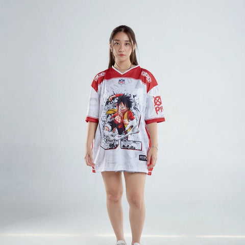🔥 Luffy Pirate Dream – Red Legacy Jersey