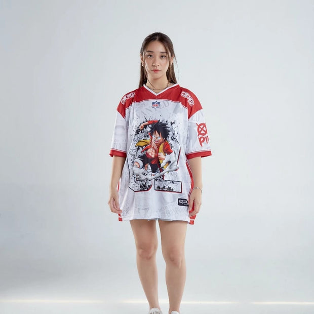 🔥 Luffy Pirate Dream – Red Legacy Jersey