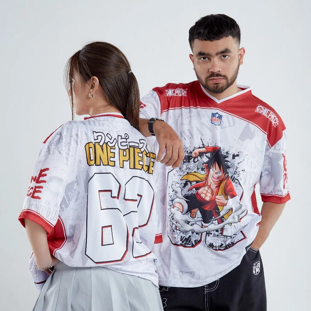 🔥 Luffy Pirate Dream – Red Legacy Jersey