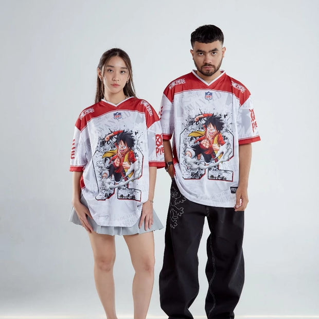 🔥 Luffy Pirate Dream – Red Legacy Jersey