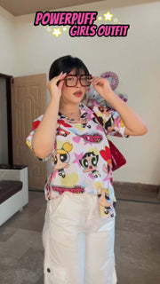 The Powerpuff Girls print shirt