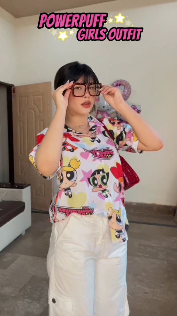 The Powerpuff Girls print shirt