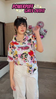 The Powerpuff Girls print shirt
