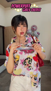 The Powerpuff Girls print shirt