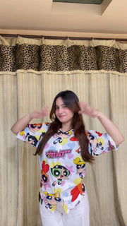 The Powerpuff Girls print shirt