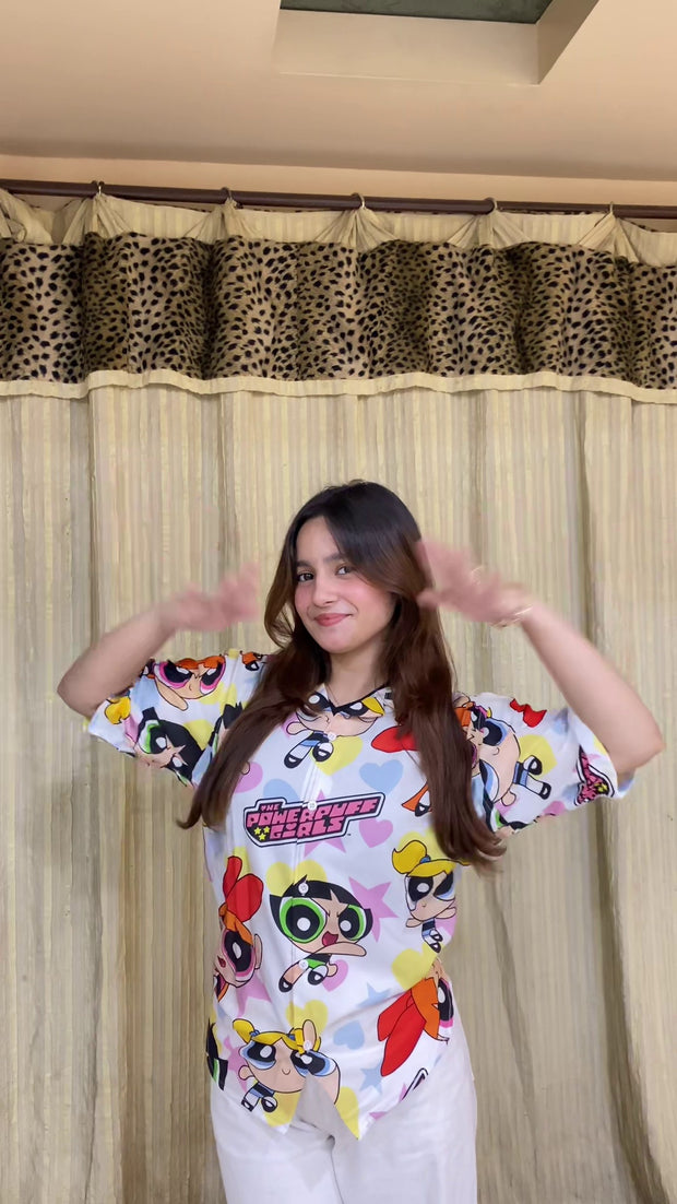 The Powerpuff Girls print shirt