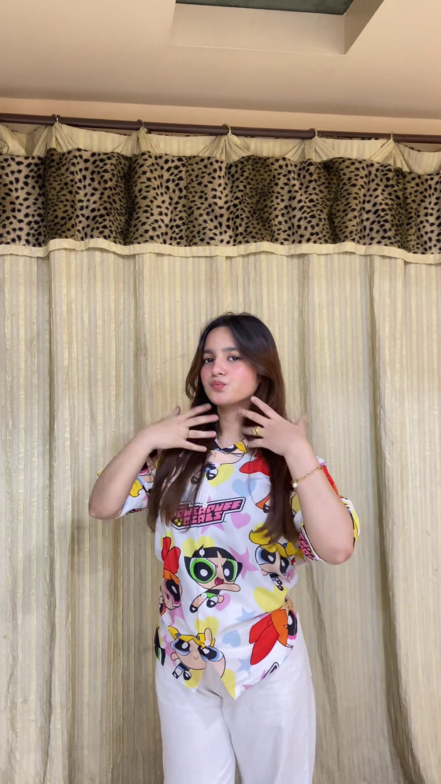 The Powerpuff Girls print shirt