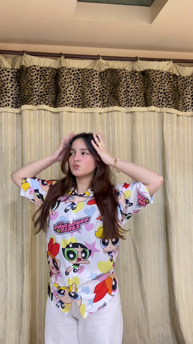 The Powerpuff Girls print shirt