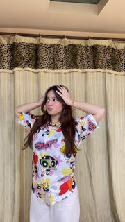 The Powerpuff Girls print shirt