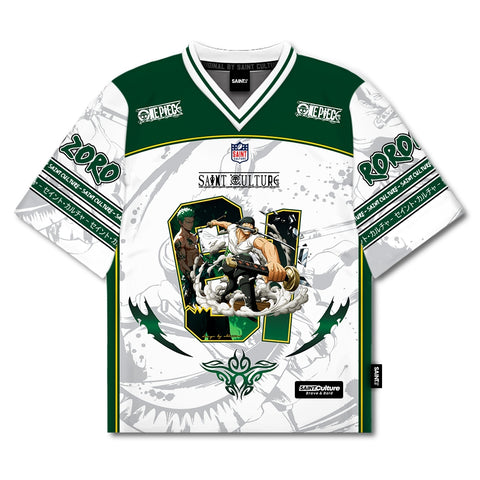💚 Roronoa Zoro – Oversized Jersey