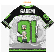 💚 Sanemi Shinazugawa – Oversized Jersey