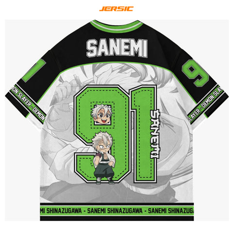 💚 Sanemi Shinazugawa – Oversized Jersey