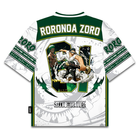 💚 Roronoa Zoro – Oversized Jersey
