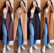 Women's Winter Double Fleece Long Coat