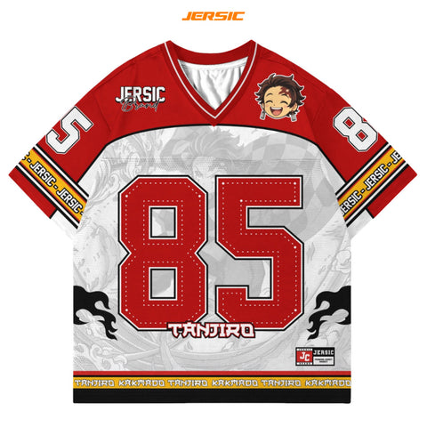 🔥 Tanjiro Kamado – Oversized Jersey