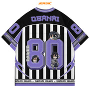 ⚫💜 Obanai Iguro – Oversized Jersey