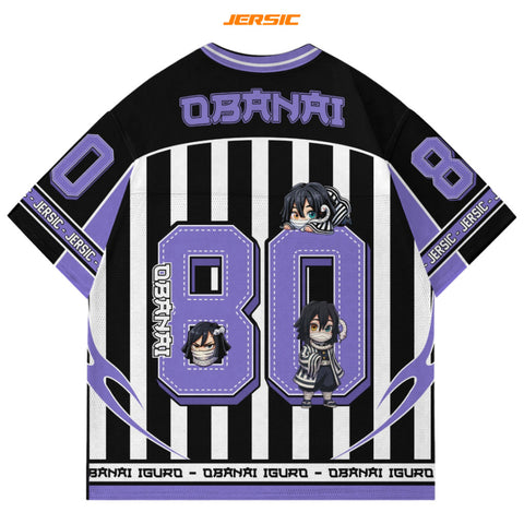 ⚫💜 Obanai Iguro – Oversized Jersey