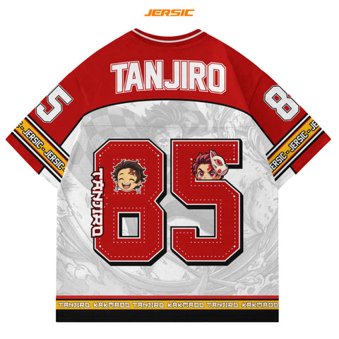 🔥 Tanjiro Kamado – Oversized Jersey