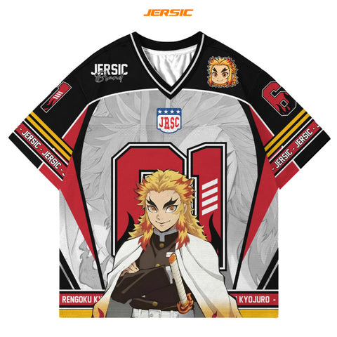 🔥 Kyojuro Rengoku – Oversized Jersey