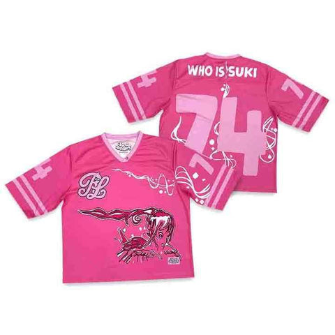 WHO IS SUKI? Bold Pink Mesh Jersey