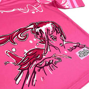 WHO IS SUKI? Bold Pink Mesh Jersey