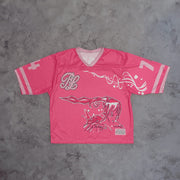 WHO IS SUKI? Bold Pink Mesh Jersey